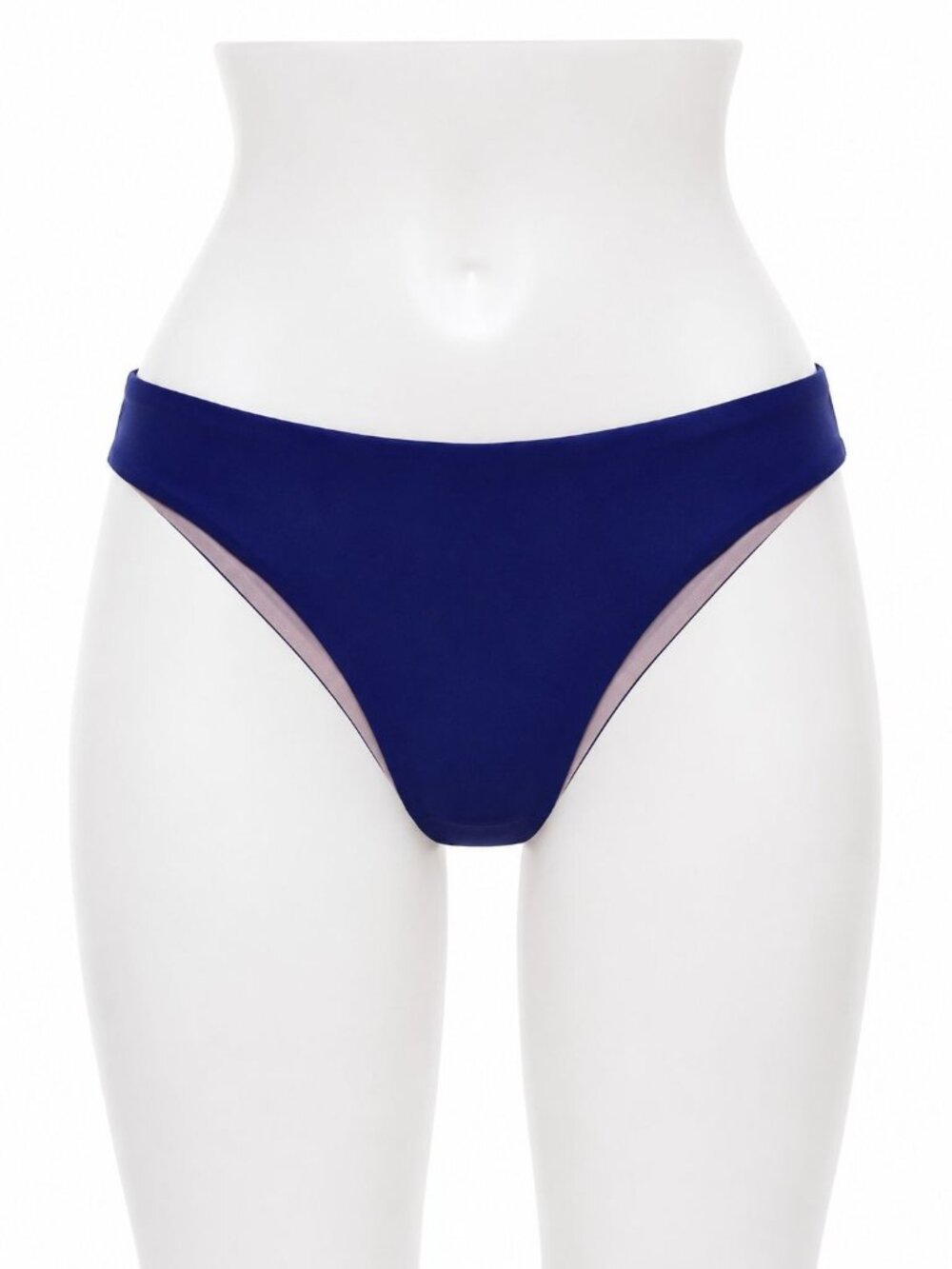 Splendid Womens Bikini Bottom Navy Blue Micro Nylon/Spandex Size Small